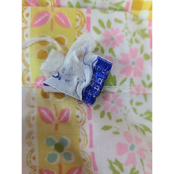 Vintage Gloria Vanderbilt Bloom Craft Curtain Panel Fabric Shower Curtain Floral - Picture 8 of 8